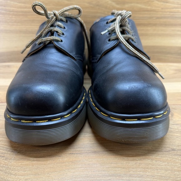 DR MARTENS Vintage Chunky 90\'s Mens 11 UK 10 Square Toe Black Oxford ENGLAND
